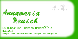 annamaria menich business card